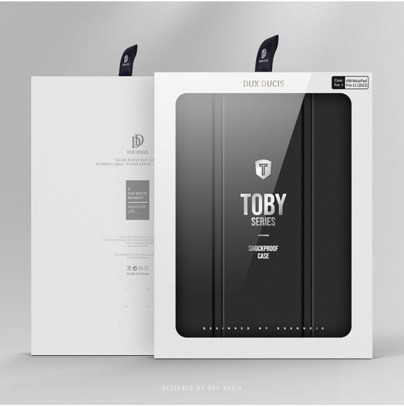 Dux Ducis Toby Fodral för Huawei MatePad Pro 11'' (2022) Fodral med S Pen Smart Cover Stativ Svart