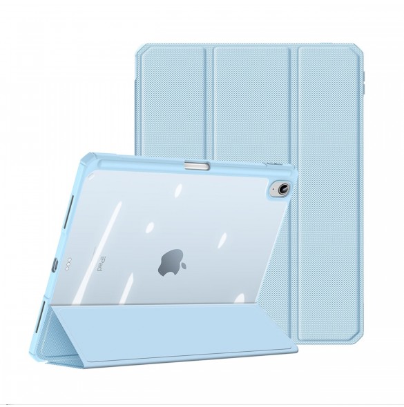 Dux Ducis Toby-fodral för iPad 10,9'' 2022 (10 gen.) skal med plats för Apple Pencil stylus smart skalställ blå
