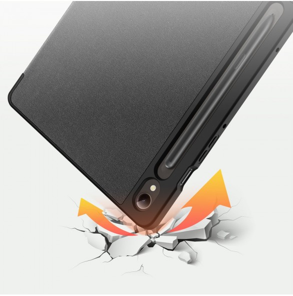 Dux Ducis Toby stylusfodral med smart sovfunktion för Samsung Tab A9 Plus 11" surfplatta - svart