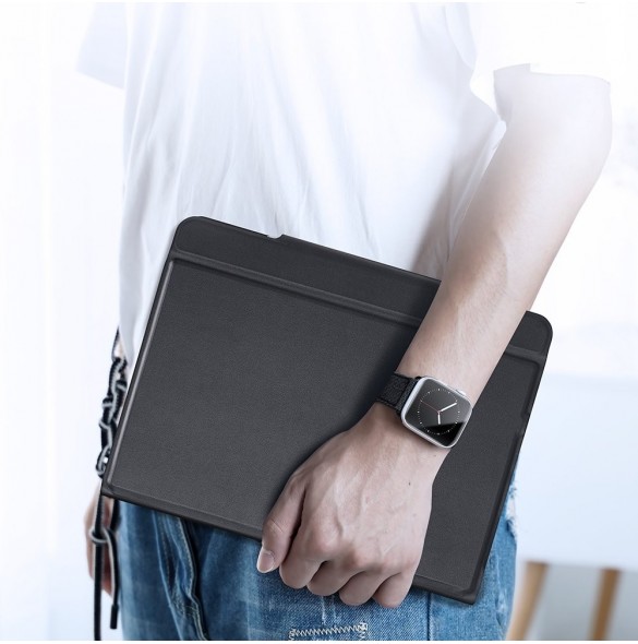 Dux Ducis Touchpad Tangentbordsfodral trådlöst Bluetooth-tangentbord iPad Pro 12,9'' 2018/2020/2021 svart