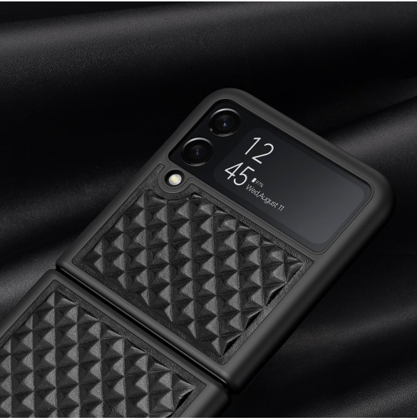 Dux Ducis Venice fodral till Samsung Galaxy Z Flip 4 läderfodral svart