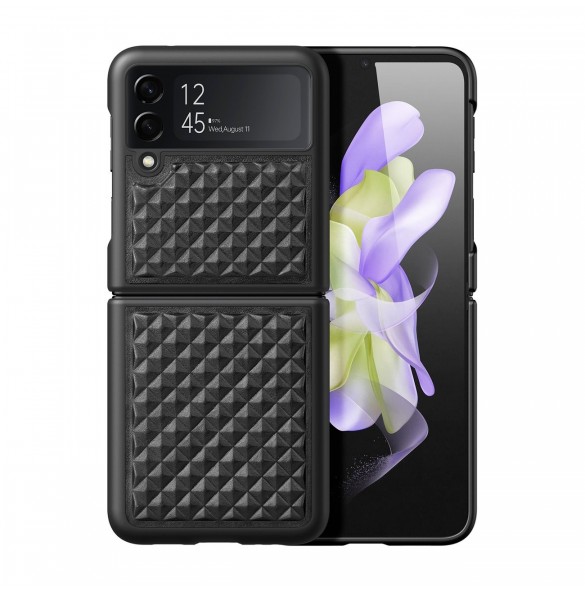 Dux Ducis Venice fodral till Samsung Galaxy Z Flip 4 läderfodral svart
