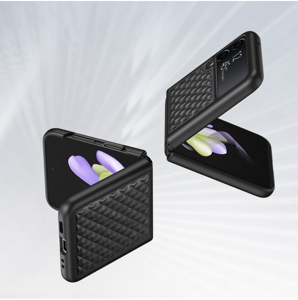 Dux Ducis Venice fodral till Samsung Galaxy Z Flip 4 läderfodral svart