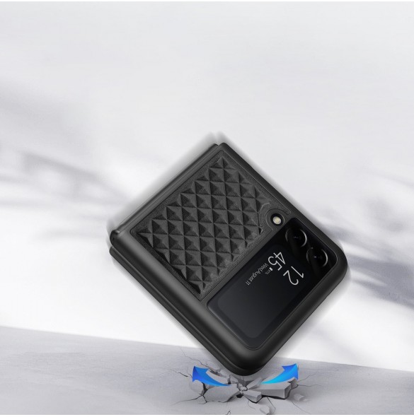 Dux Ducis Venice fodral till Samsung Galaxy Z Flip 4 läderfodral svart