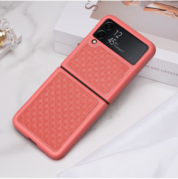 Dux Ducis Venice fodral till Samsung Galaxy Z Flip 4 läderfodral rött