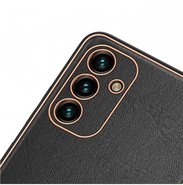Dux Ducis Yolo elegant skal tillverkat av ekologiskt läder för Samsung Galaxy A13 5G svart