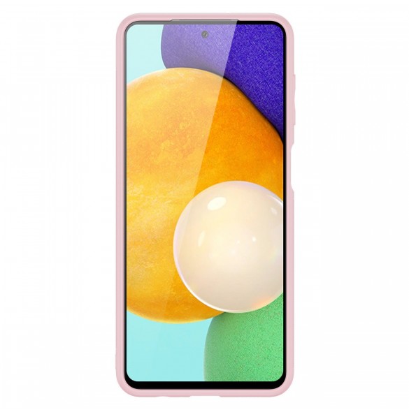 Dux Ducis Yolo elegant skal tillverkat av ekologiskt läder för Samsung Galaxy A13 5G rosa