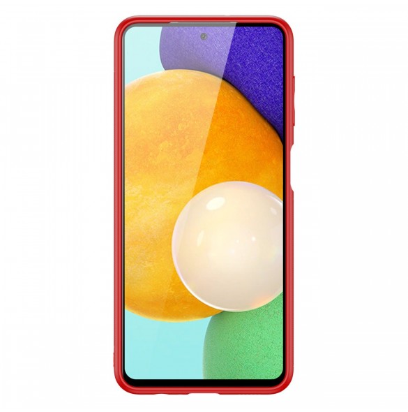 Dux Ducis Yolo elegant skal tillverkat av ekologiskt läder för Samsung Galaxy A13 5G röd