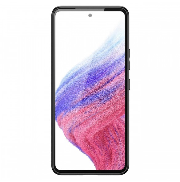 Dux Ducis Yolo elegant skal tillverkat av ekologiskt läder för Samsung Galaxy A53 5G svart