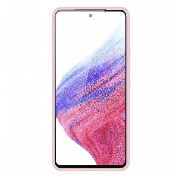 Dux Ducis Yolo elegant skal tillverkat av ekologiskt läder för Samsung Galaxy A53 5G rosa
