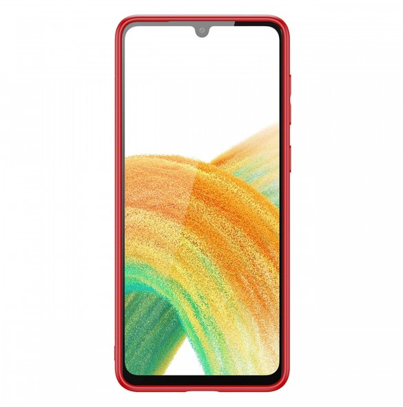 Elegant skal tillverkat av konstläder för Samsung Galaxy A33 5G röd. Dux Ducis Yolo