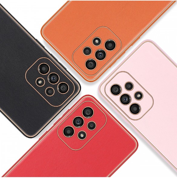 Elegant skal tillverkat av konstläder för Samsung Galaxy A33 5G röd. Dux Ducis Yolo