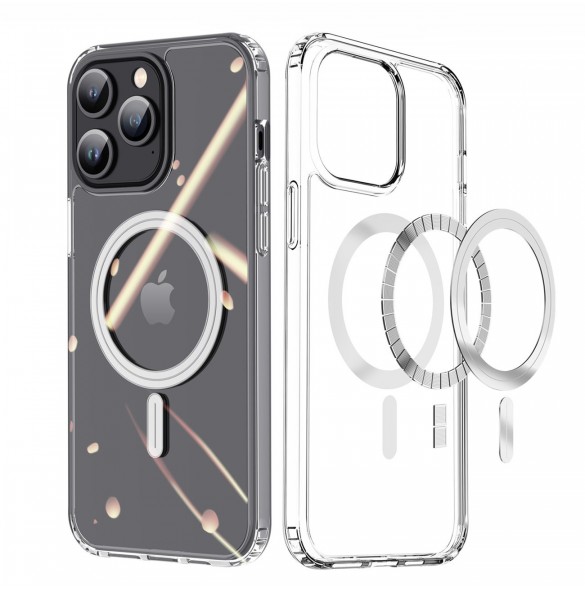 iPhone 15 Pro Max Fodral med MagSafe Dux Ducis Clin - Genomskinlig