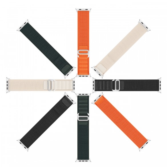 Sportspänne för Apple Watch 9 / 8 / 7 / 6 / SE / 5 / 4 / 3 / 2 / 1 (41, 40, 38 mm) Dux Ducis Strap GS Version - Vit