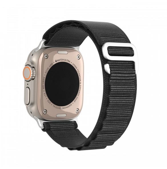 Sportspänne för Apple Watch 9/8/7/6/SE/5/4/3/2/1 (41, 40, 38 mm) Dux Ducis Strap GS Version - Svart