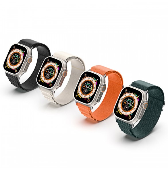 Sportspänne för Apple Watch 9/8/7/6/SE/5/4/3/2/1 (41, 40, 38 mm) Dux Ducis Strap GS Version - Svart