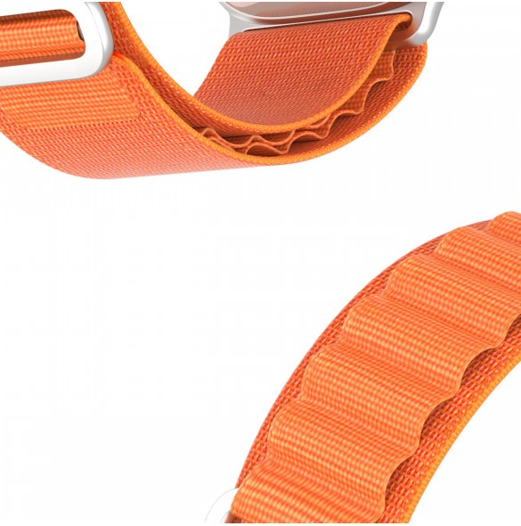 Sportrem med spänne för Apple Watch 9 / 8 / 7 / 6 / SE / 5 / 4 / 3 / 2 / 1 (41, 40, 38 mm) Dux Ducis Strap GS Version - orang