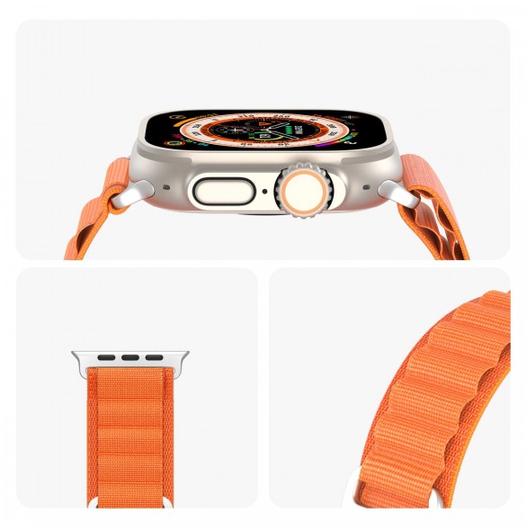 Sportrem med spänne för Apple Watch Ultra / 9 / 8 / 7 / 6 / SE / 5 / 4 / 3 / 2 / 1 (42, 44, 45, 49 mm) Dux Ducis Strap GS Ver