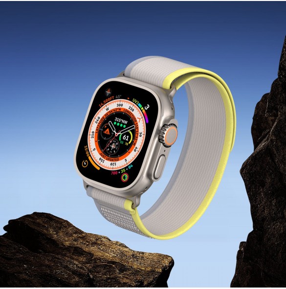 Sport kardborrband för Apple Watch Ultra / 9 / 8 / 7 / 6 / SE / 5 / 4 / 3 / 2 / 1 (42, 44, 45, 49 mm) Dux Ducis Strap YJ Vers