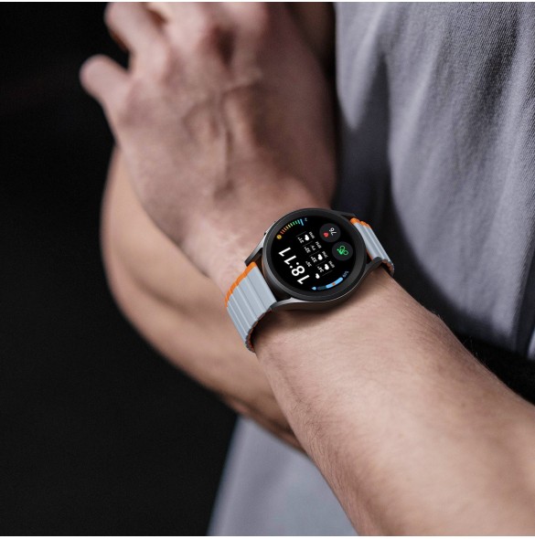 Universal Magnetic Samsung Galaxy Watch 6 Pro / 6 / 6 Classic / 5 Pro / 5 / 5 Classic Dux Ducis-rem (20 mm LD-version) - Grå