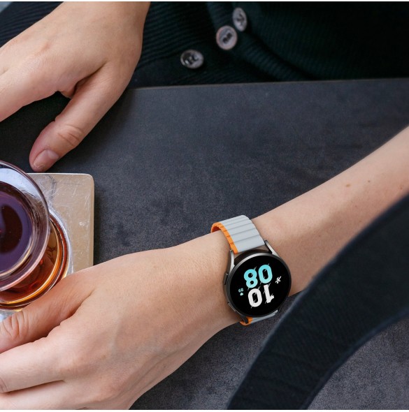 Universal Magnetic Samsung Galaxy Watch 6 Pro / 6 / 6 Classic / 5 Pro / 5 / 5 Classic Dux Ducis-rem (20 mm LD-version) - Grå