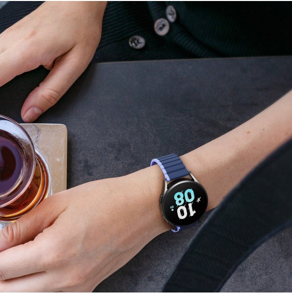 Universal Magnetic Samsung Galaxy Watch 6 Pro/6/6 Classic/5 Pro/5/5 Classic Dux Ducis-rem (20 mm LD-version) - Blå