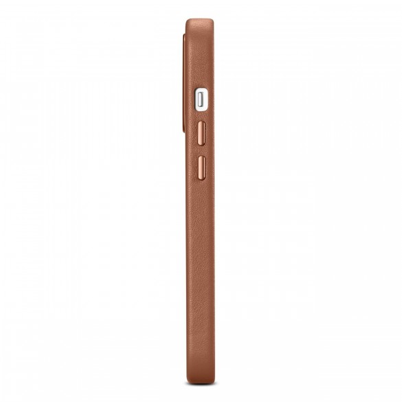 iCarer Case Läderfodral skal för iPhone 14 Pro Max Brown (WMI14220708-BN) (MagSafe-kompatibel)