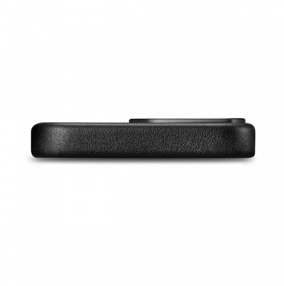 iCarer Fodral Läderfodral Äkta läderfodral för iPhone 14 Pro Max svart (WMI14220708-BK) (MagSafe-kompatibel)