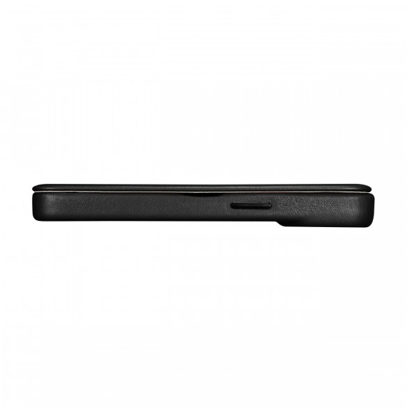 iCarer CE Premium Leather Folio Fodral iPhone 14 Pro Magnetic Flip Leather Folio Fodral MagSafe svart (WMI14220714-BK)