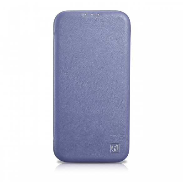 iCarer CE Premium Läder Foliofodral iPhone 14 Pro Magnetic Flip Läder Foliofodral MagSafe Ljuslila (WMI14220714-LP)