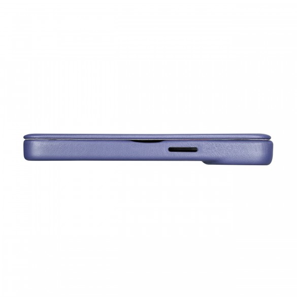 iCarer CE Premium Läder Foliofodral iPhone 14 Pro Magnetic Flip Läder Foliofodral MagSafe Ljuslila (WMI14220714-LP)