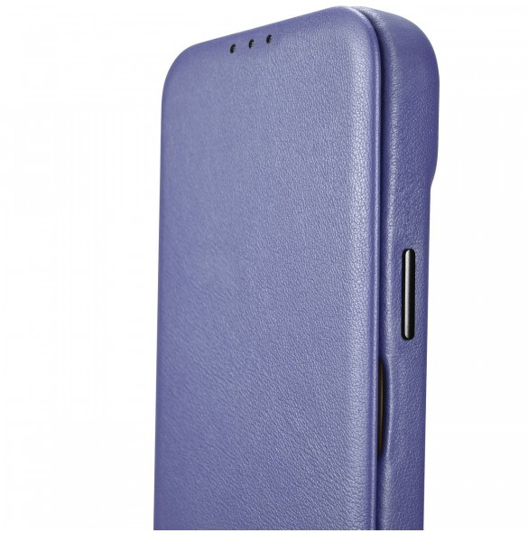iCarer CE Premium Läder Foliofodral iPhone 14 Pro Magnetic Flip Läder Foliofodral MagSafe Ljuslila (WMI14220714-LP)