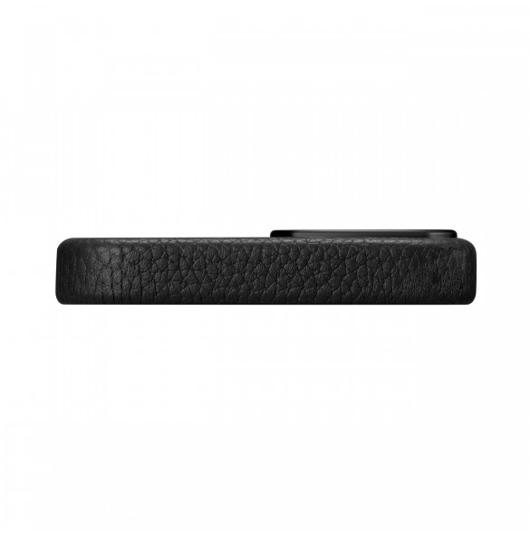 iCarer Litchi Premium läderfodral iPhone 14 Plus magnetiskt läderfodral med MagSafe Black (WMI14220711-BK)