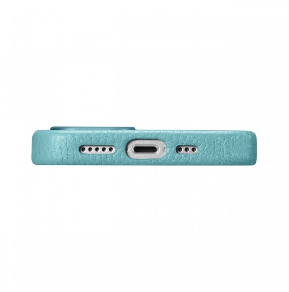 iCarer Litchi Premium läderfodral iPhone 14 Plus magnetiskt läderfodral med MagSafe Green (WMI14220711-GN)