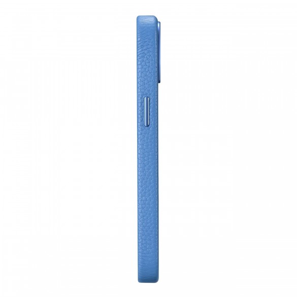 iCarer Litchi Premium läderfodral iPhone 14 Plus magnetiskt läderfodral med MagSafe ljusblå (WMI14220711-LB)