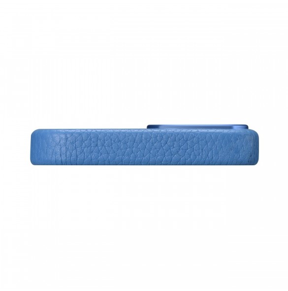 iCarer Litchi Premium läderfodral iPhone 14 Plus magnetiskt läderfodral med MagSafe ljusblå (WMI14220711-LB)