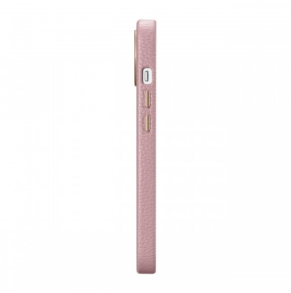 iCarer Litchi Premium Läderfodral iPhone 14 Plus Magnetisk Läderfodral med MagSafe Pink (WMI14220711-PK)