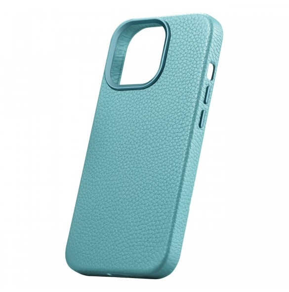 iCarer Litchi Premium läderfodral iPhone 14 Pro magnetiskt läderfodral med MagSafe Green (WMI14220710-GN)