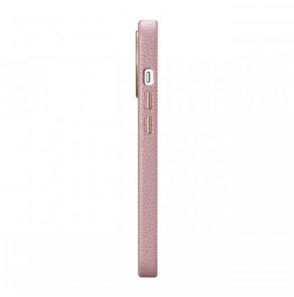 iCarer Litchi Premium Läderfodral iPhone 14 Pro Magnetisk Läderfodral med MagSafe Pink (WMI14220710-PK)