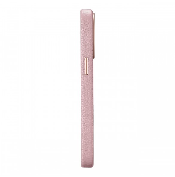 iCarer Litchi Premium Läderfodral iPhone 14 Pro Magnetisk Läderfodral med MagSafe Pink (WMI14220710-PK)