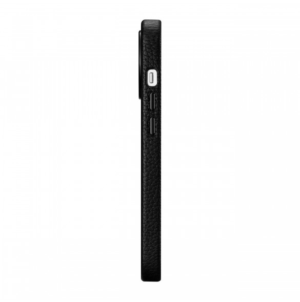 iCarer Litchi Premium Läderfodral iPhone 14 Pro Max Magnetisk Läderfodral med MagSafe Svart (WMI14220712-BK)