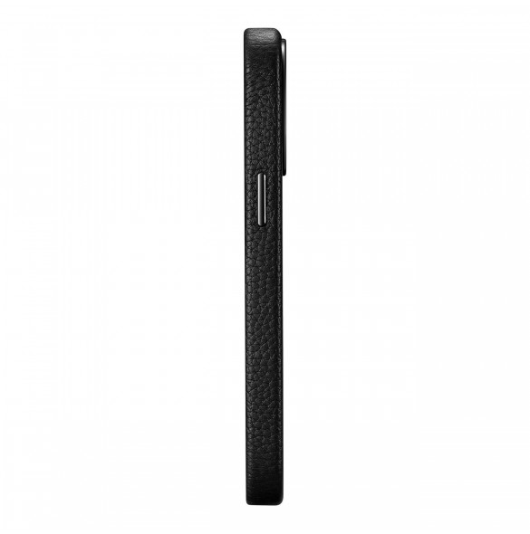 iCarer Litchi Premium Läderfodral iPhone 14 Pro Max Magnetisk Läderfodral med MagSafe Svart (WMI14220712-BK)