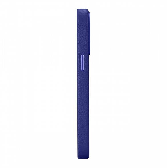 iCarer Litchi Premium läderfodral iPhone 14 Pro Max magnetiskt läderfodral med MagSafe Mörkblå (WMI14220712-DB)