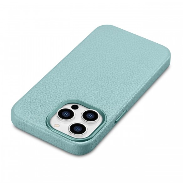 iCarer Litchi Premium läderfodral iPhone 14 Pro Max magnetiskt läderfodral med MagSafe Green (WMI14220712-GN)