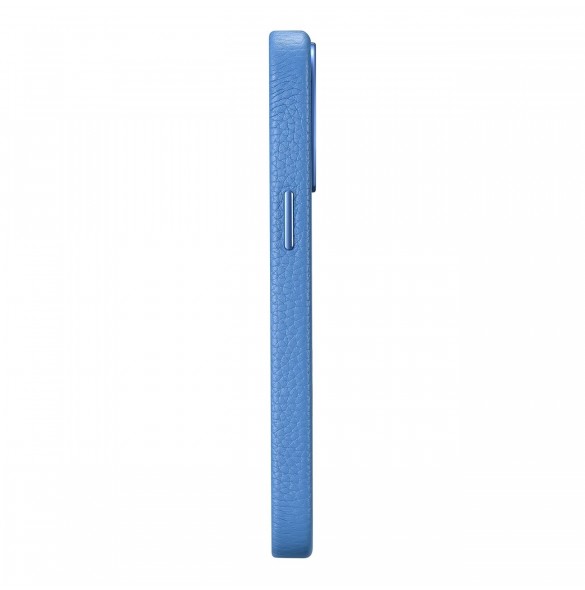iCarer Litchi Premium läderfodral iPhone 14 Pro Max magnetiskt läderfodral med MagSafe ljusblå (WMI14220712-LB)