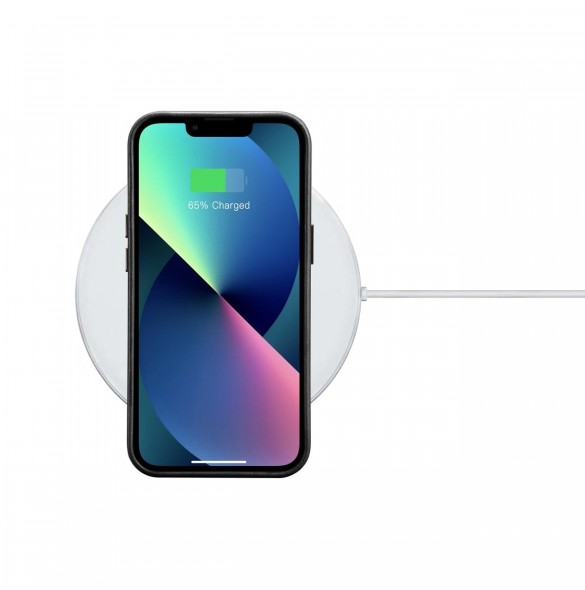 iCarer Oil Wax Premium läderfodral iPhone 14 Plus magnetiskt läderfodral med MagSafe Black (WMI14220703-BK)