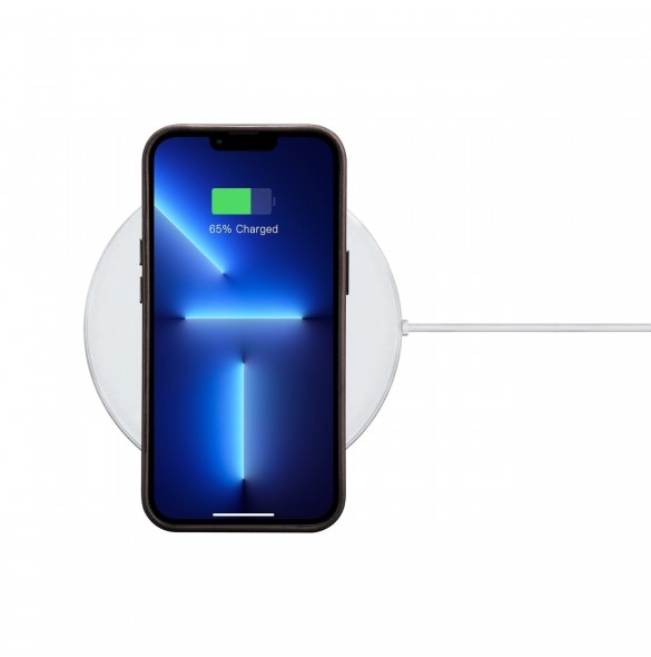 iCarer Oil Wax Premium läderfodral iPhone 14 Pro magnetiskt läderfodral med MagSafe brun (WMI14220702-BN)