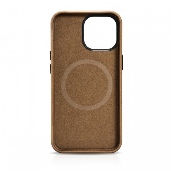 iCarer Oil Wax Premium läderfodral iPhone 14 Pro Max magnetiskt läderfodral med MagSafe Brown (WMI14220704-TN)