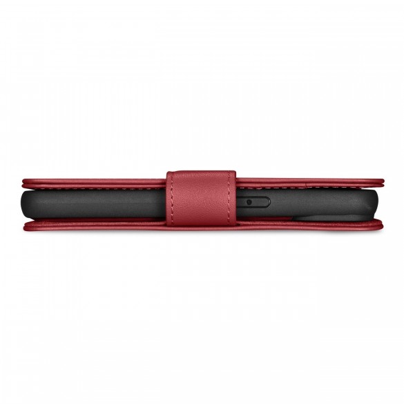 iCarer Plånboksfodral 2-i-1-fodral iPhone 14 Plus Anti-RFID-läder Flip-fodral Röd (WMI14220727-RD)