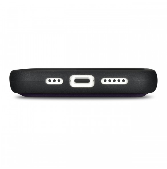 iCarer Plånboksfodral 2-i-1-fodral iPhone 14 Pro Anti-RFID-läder Flipfodral Mörklila (WMI14220726-DP)